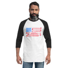 United States of Curling 3/4 sleeve raglan shirt - Broomfitters